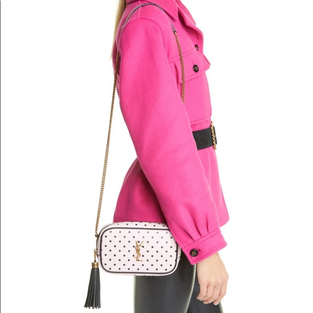 Lou Mini Polka Dot Camera Crossbody Bag